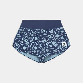 W Flower Pace Shorts 3" | Blue