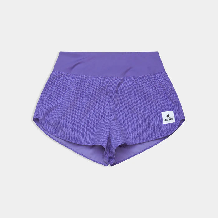 W Zig Zag Pace Shorts 3" | Purple