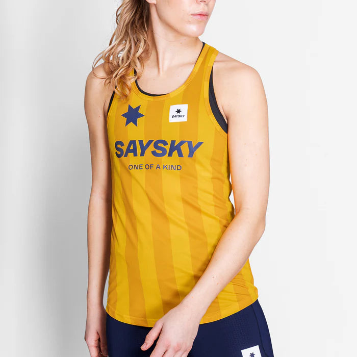 W Stripe Combat Singlet | Yellow
