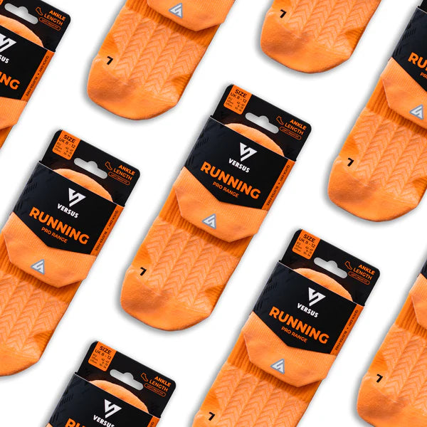 Running Ankle Socks | Tangerine Glow