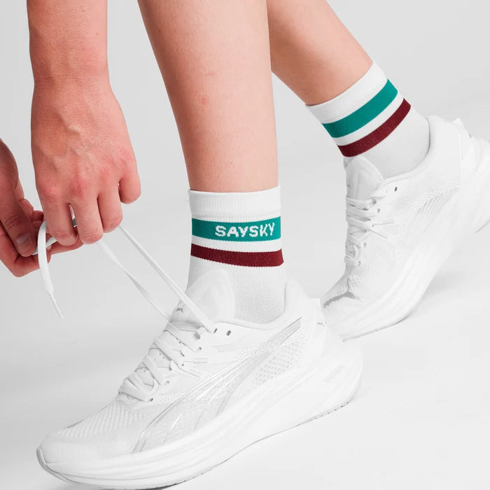 Combat Quarter Socks | White