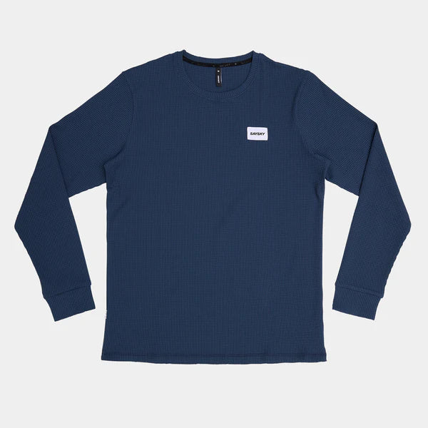 Motion Waffle Long Sleeve | Blue
