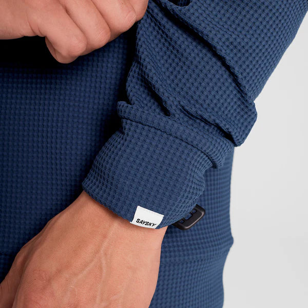 Motion Waffle Long Sleeve | Blue