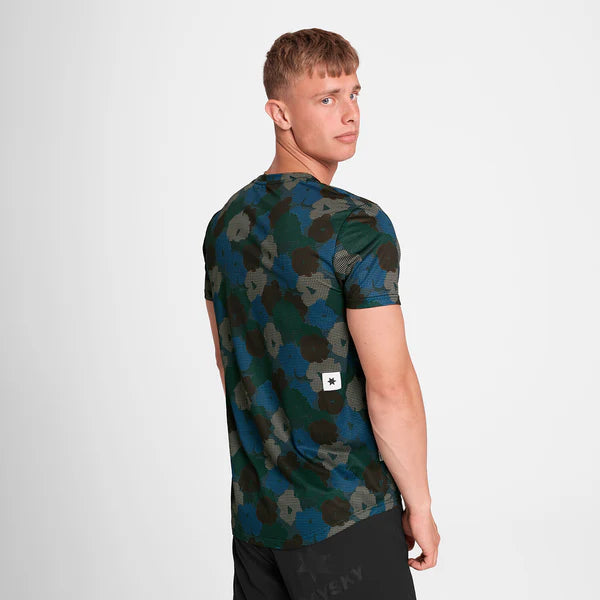 M Flower Combat T-Shirt | Blue