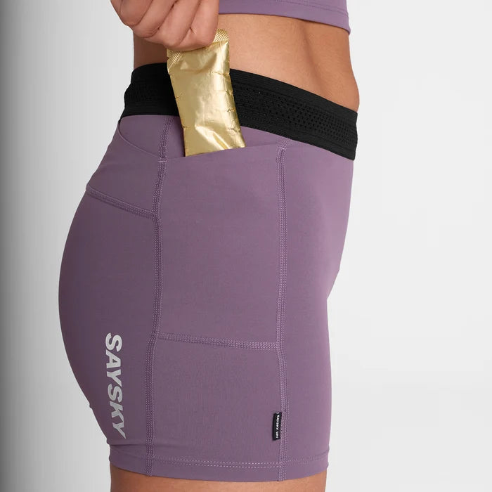 W Flow+ Race Short Tights 4" | Purple