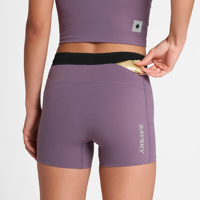 W Flow+ Race Short Tights 4" | Purple