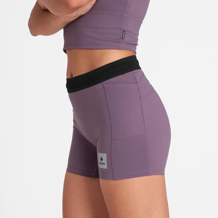W Flow+ Race Short Tights 4" | Purple
