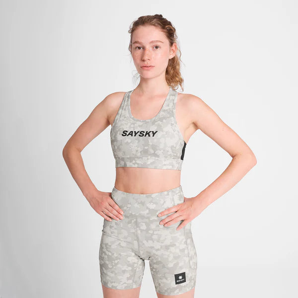 W Camo Combat Sports Bra | Sand