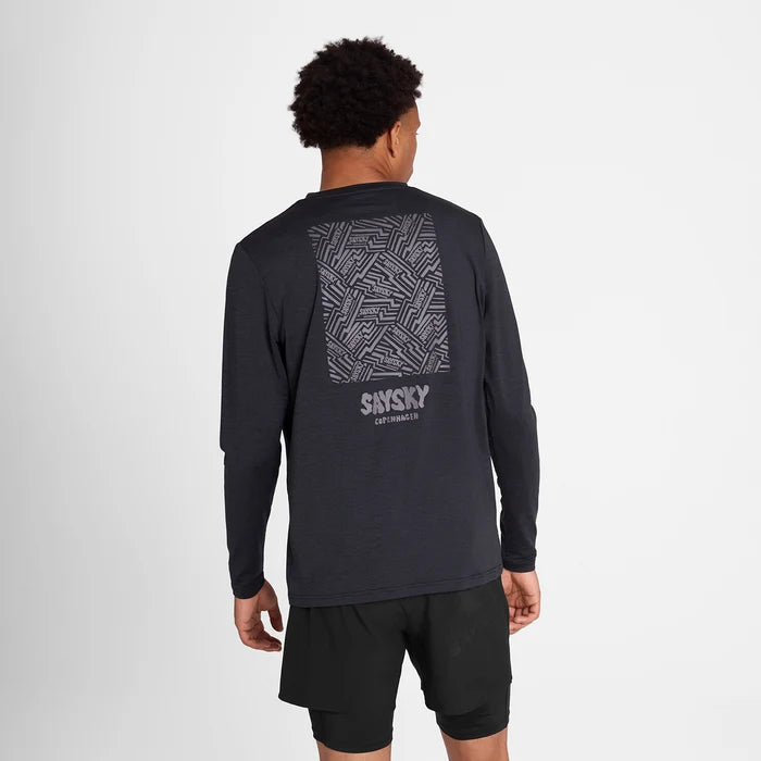 M Reflective Logo Pace Long Sleeve | Black