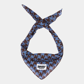 Houndstooth Scarf | Blue