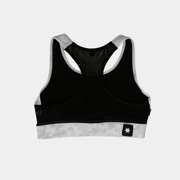 W Camo Combat Sports Bra | Sand