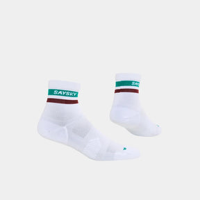 Combat Quarter Socks | White