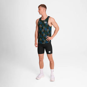 M Flower Combat Singlet | Blue