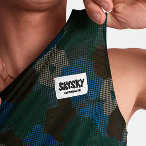 M Flower Combat Singlet | Blue