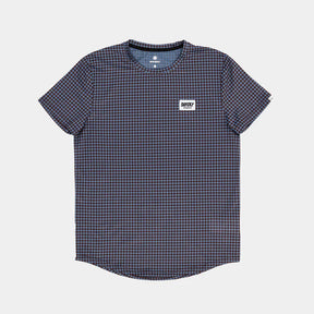 M Houndstooth Combat T-Shirt | Blue