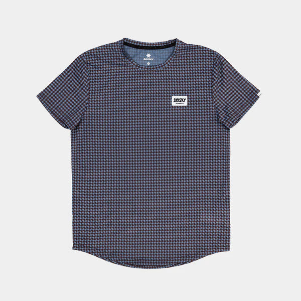 M Houndstooth Combat T-Shirt | Blue