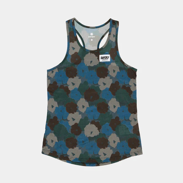 W Flower Combat Singlet | Blue