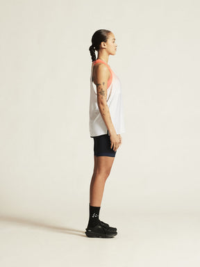 Race Day Singlet W | White/Multi