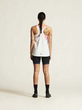 Race Day Singlet W | White/Multi