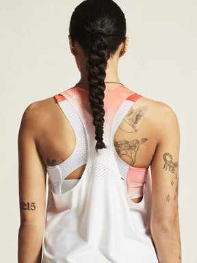 Race Day Singlet W | White/Multi