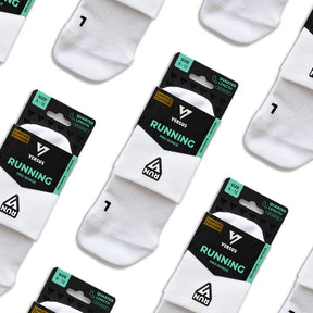 Running Quarter Socks | White RUN
