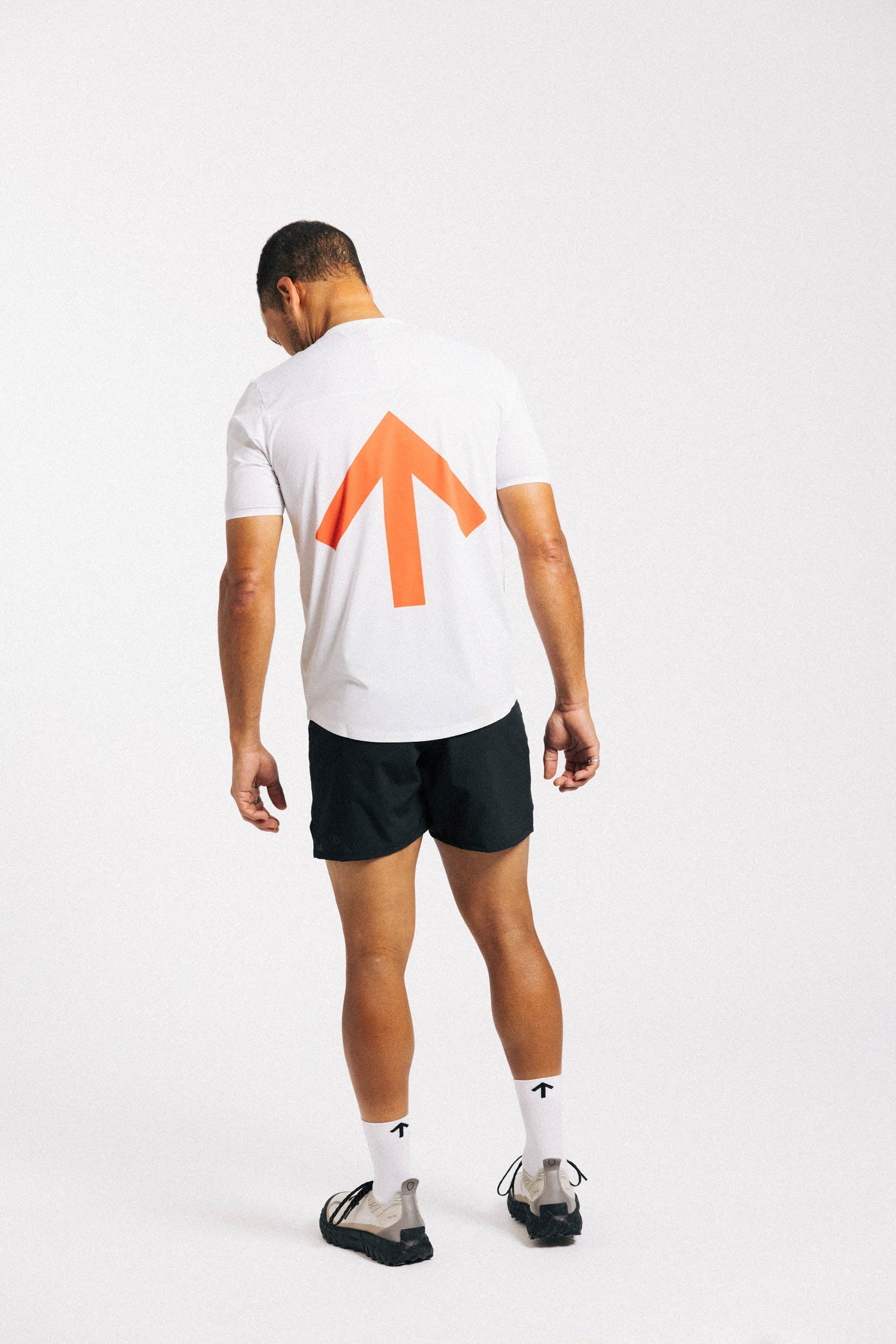AROW Lightweight T-Shirt | White Ordnance Orange