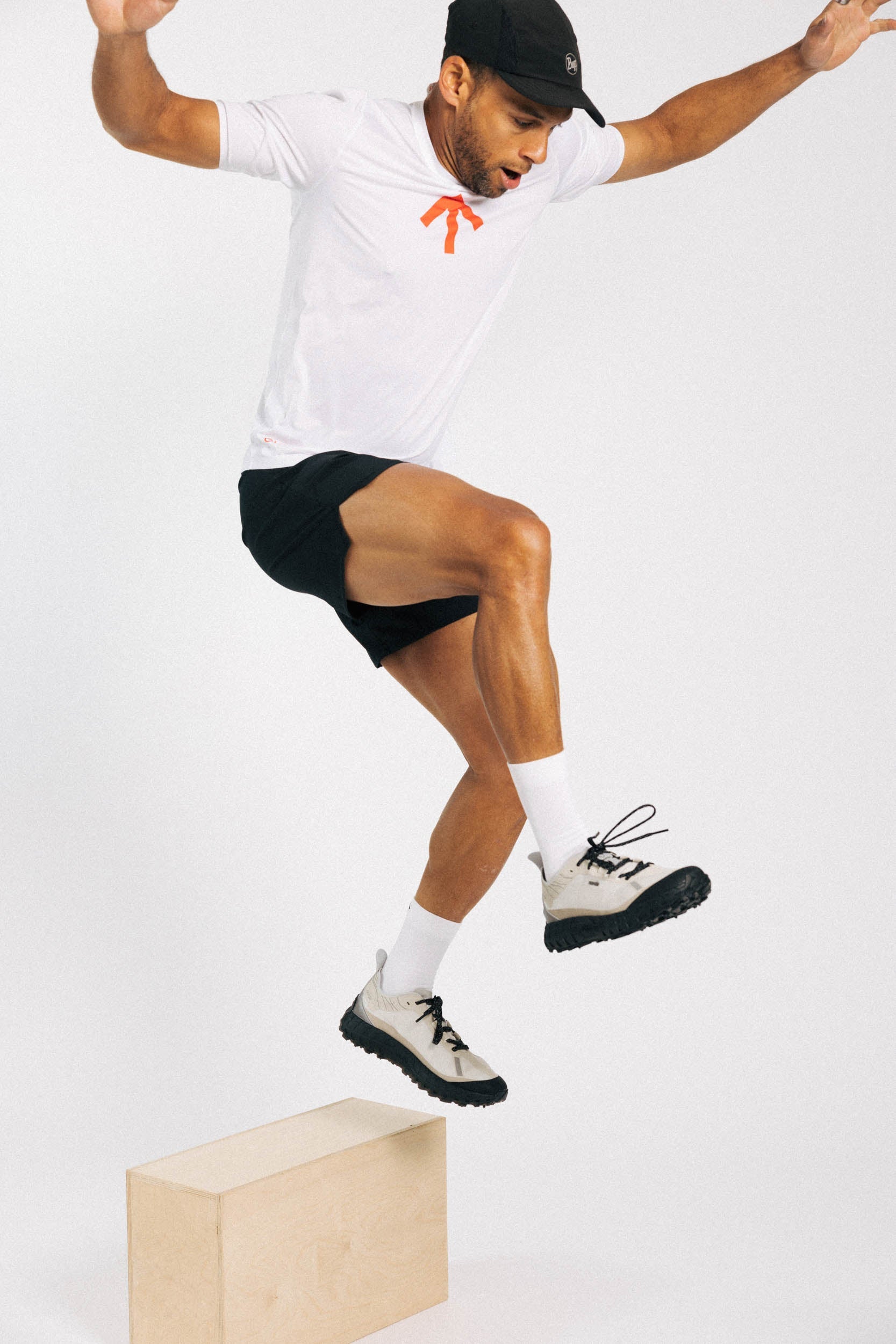 AROW Lightweight T-Shirt | White Ordnance Orange