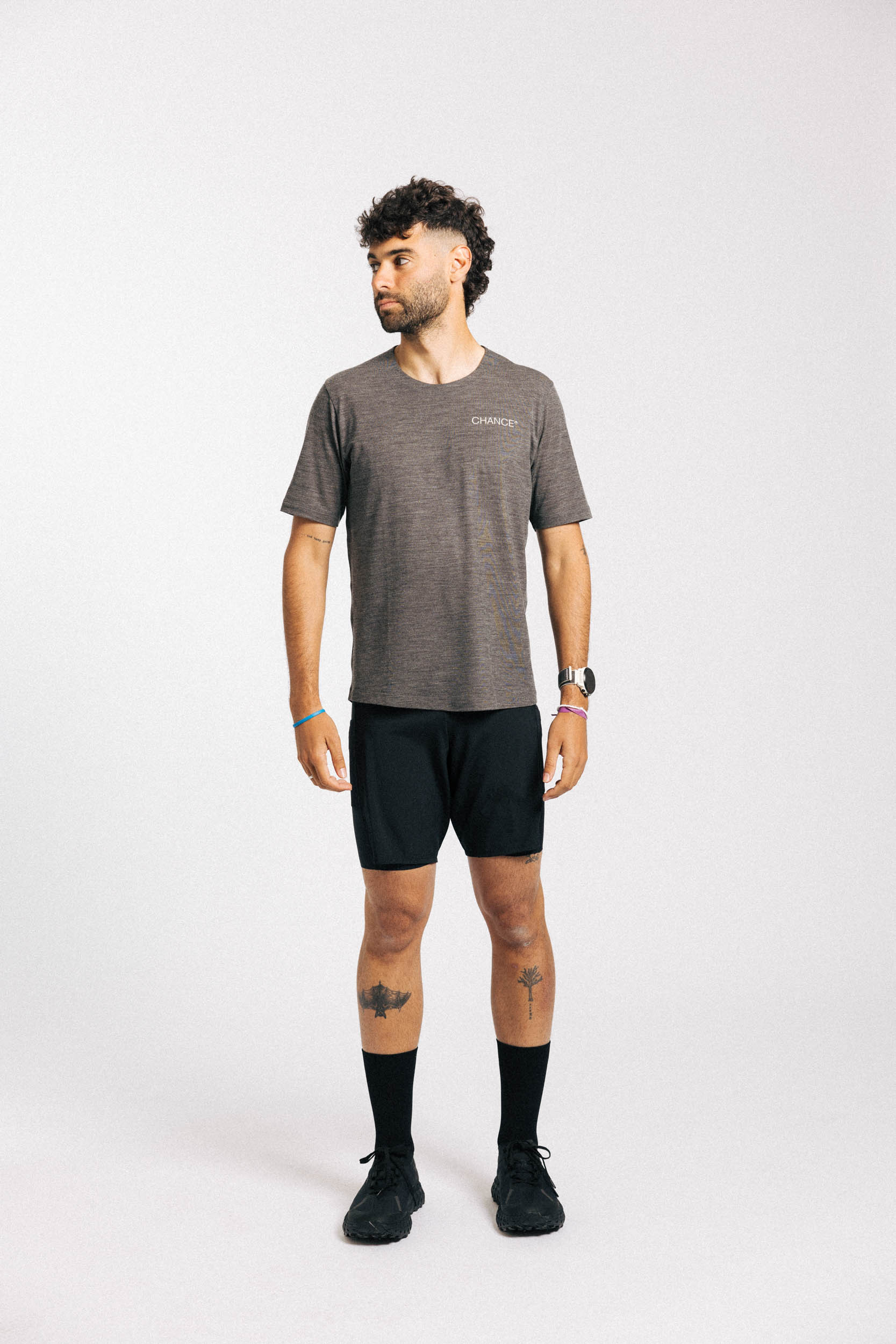 Performance Merino Tee | Slate Grey