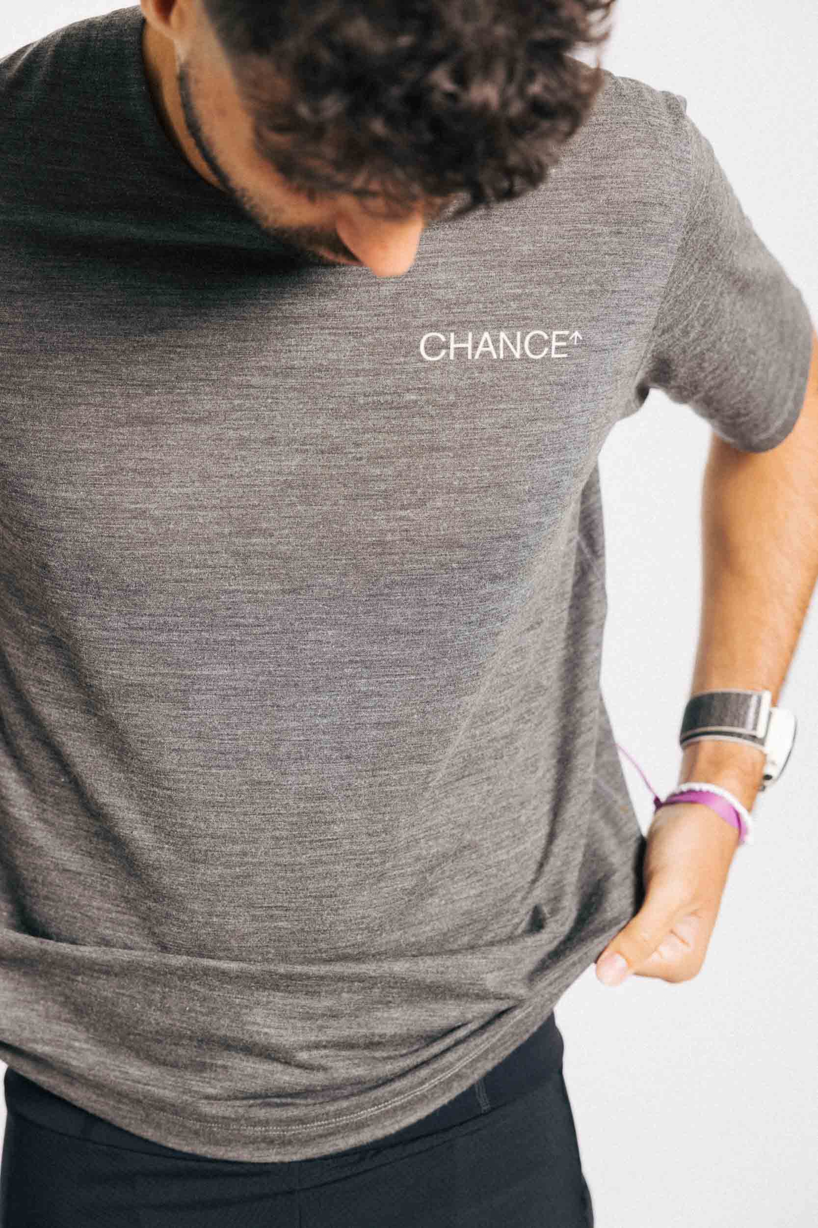 Performance Merino Tee | Slate Grey