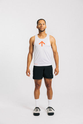 AROW Singlet | White Ordnance Orange
