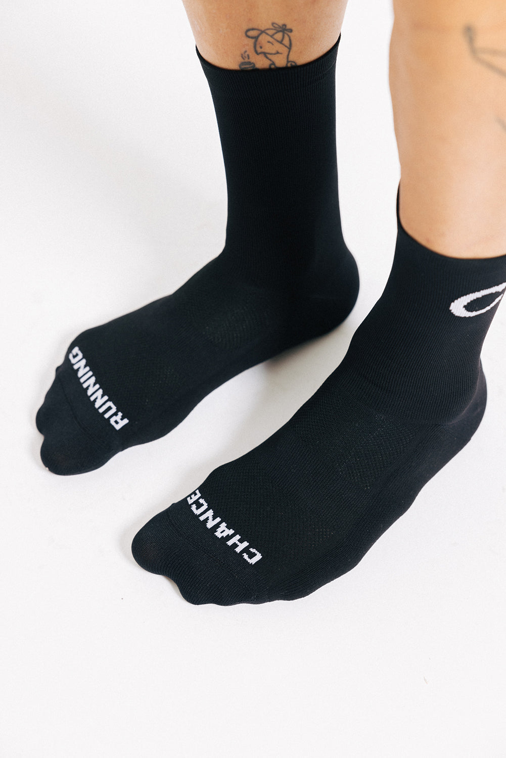 Lightweight Sock C and Arrow | Black White