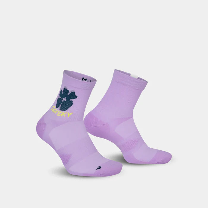 Combat Quarter Socks | Purple