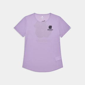 W Flower Flow T-Shirt | Purple