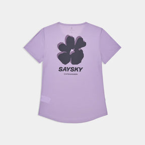 W Flower Flow T-Shirt | Purple