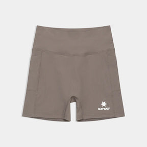 W Combat+ Rib Short Tights 4" | Taupe