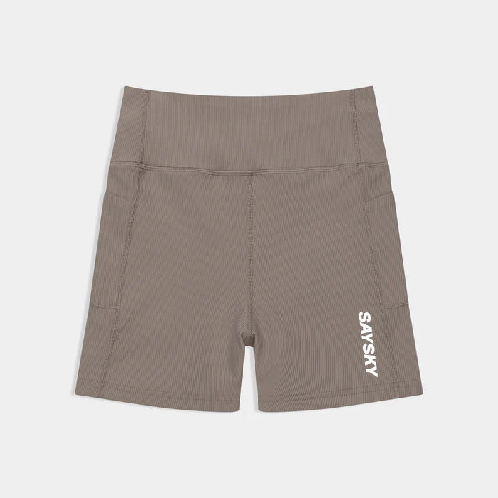 W Combat+ Rib Short Tights 4" | Taupe