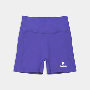 W Combat+ Rib Short Tights 4" | Purple