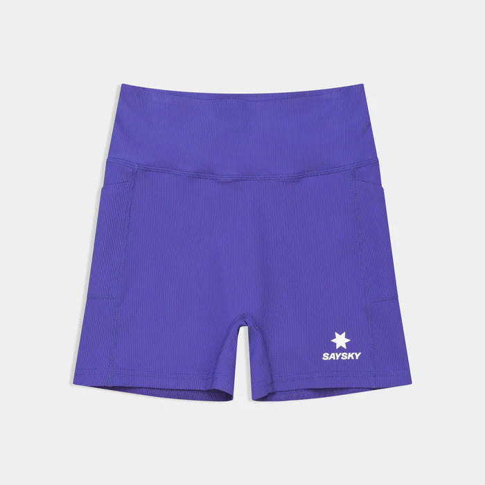 W Combat+ Rib Short Tights 4" | Purple