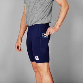 M Combat+ Short Tights 9" | Blue