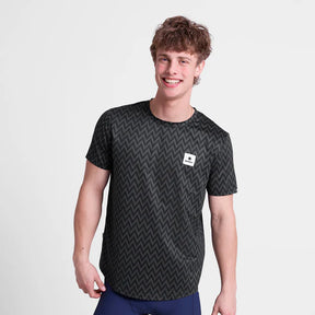 M Zig Zag Combat T-Shirt | Black
