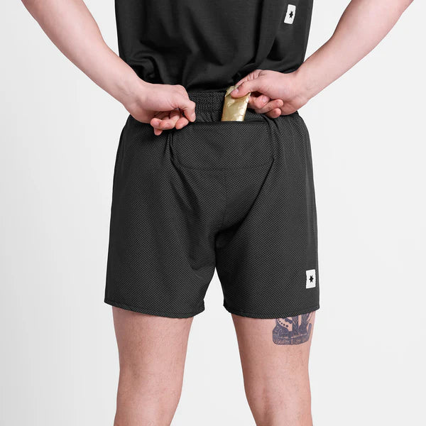 M Zig Zag Pace Shorts 5'' | Black