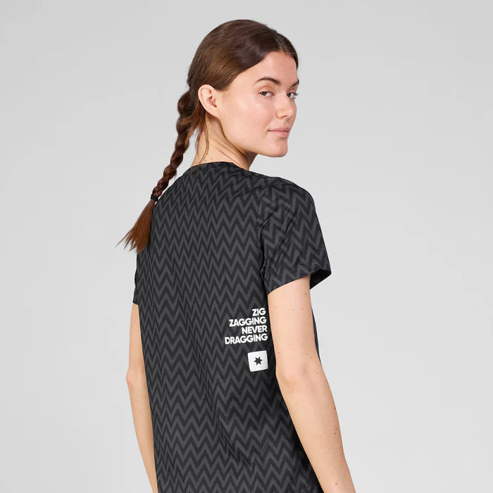 W Zig Zag Combat T-Shirt | Black