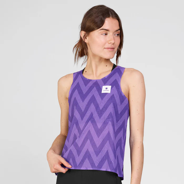 W Zig Zag Air Flow Singlet | Purple
