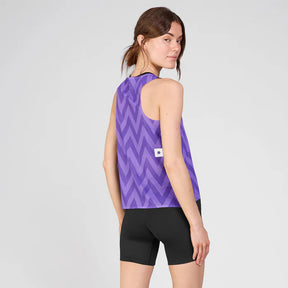 W Zig Zag Air Flow Singlet | Purple