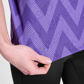 W Zig Zag Air Flow Singlet | Purple