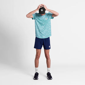 M Flower Combat T-Shirt | Light Blue Flower