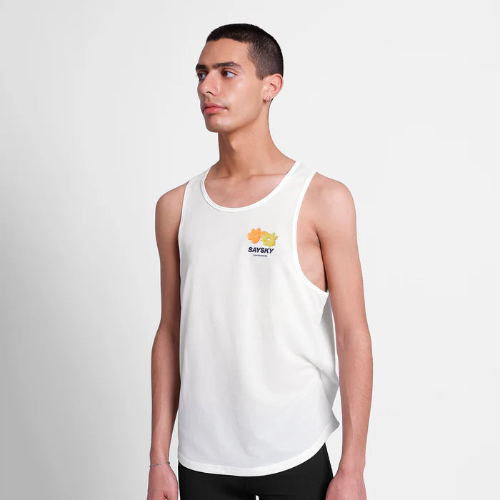 M Combat Singlet | White Flower