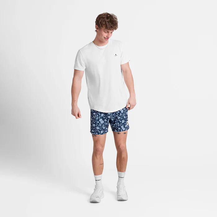 M Flower Pace Shorts 5'' | Blue Flower