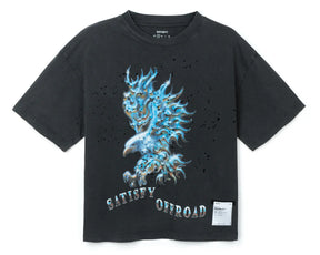 W MothTech T-Shirt | Aged Black 00A15