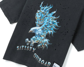 W MothTech T-Shirt | Aged Black 00A15